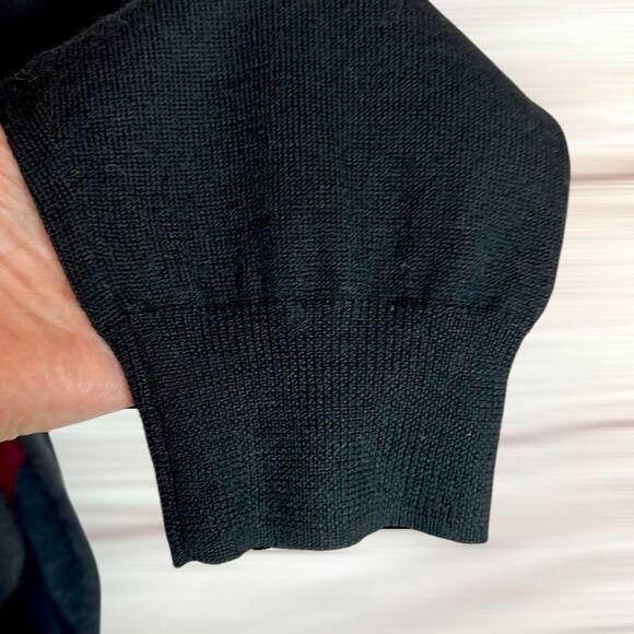 Kenneth Roberts Platinum Merino Wool Sweater Black Argyle V-neck Men’s size XL - Picture 6 of 9